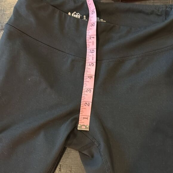 REI Co-op Black Back Leg Mesh Leggings Athletic Athleisure Small - Picture 10 of 12